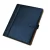 Blue – 8 Pockets File Folder A4 Pu Ring Binder Display Notebook Folders With Calculator Document Bag Organizer