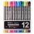 Signme Pack Of 12 Dual Tip Watercolor Brush Markers – Multicolor