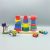 Montessori Colourful Three Column Tower – Stacking Blocks